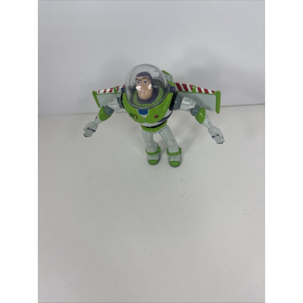 Vintage Thinkway Buzz Lightyear Toy Story Disney 4" Action Figure Wings~.
